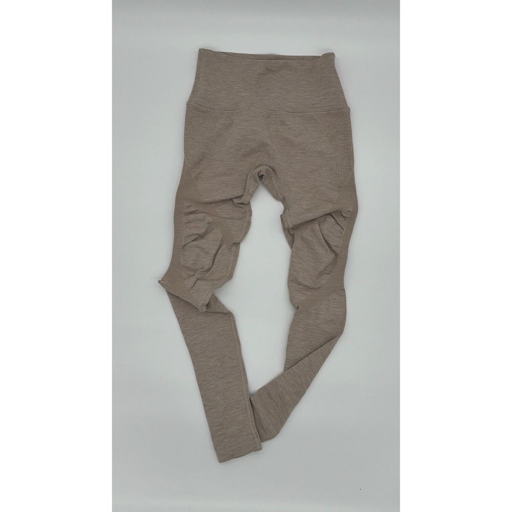 Alphalete Women High Waisted Seamless Contouring Leggings Taupe Brown Small